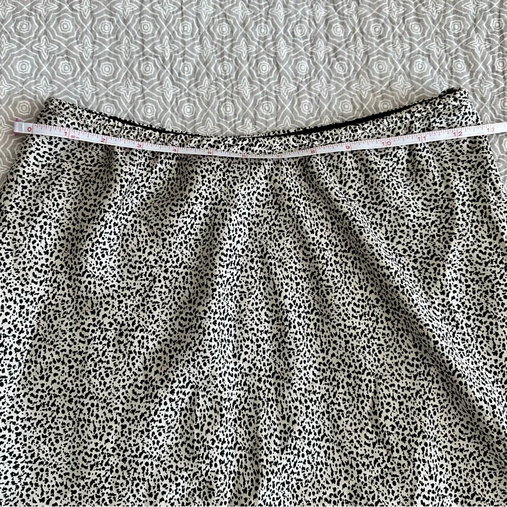 Sienna Sky Animal Print Satin Midi Skirt Size S